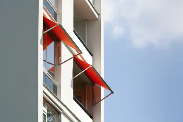 Orange awnings — Stock Photo, Image