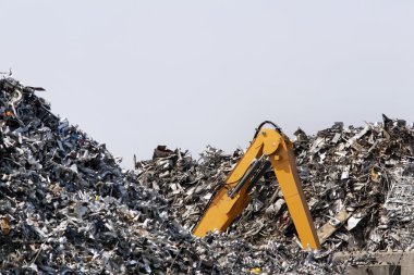 Metal hurda kayıp Paletli ekskavatör