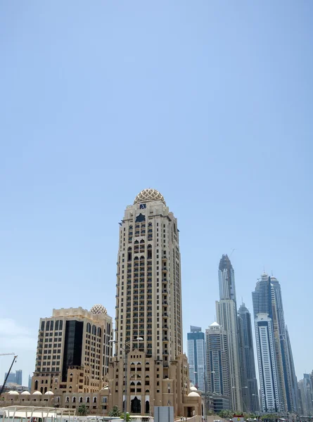 Skyline van de stad Dubai — Stockfoto