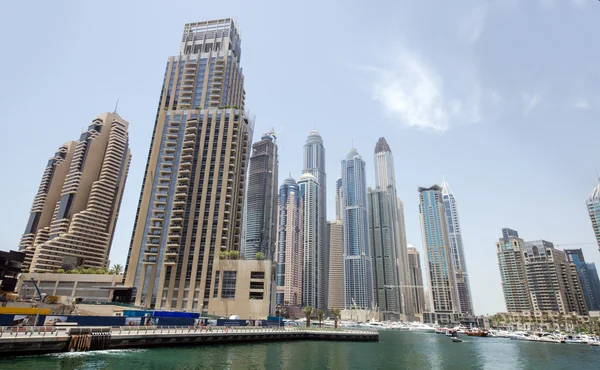 Skyline van de stad Dubai — Stockfoto