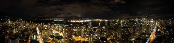 Vancouver v noci — Stock fotografie