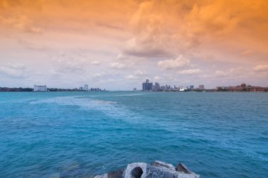 Detroit şehir manzarası