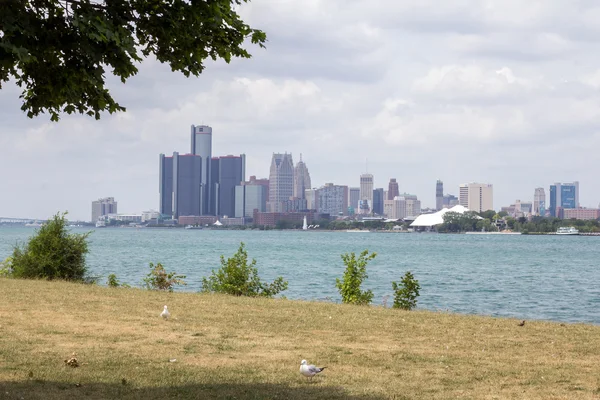 Panorama města Detroit — Stock fotografie