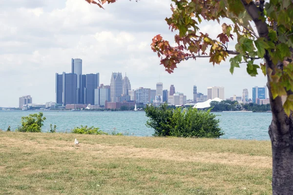 Panorama města Detroit — Stock fotografie
