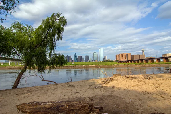 Zdjęcie Pokazuje Dallas Skyline Teksasie Usa — Zdjęcie stockowe