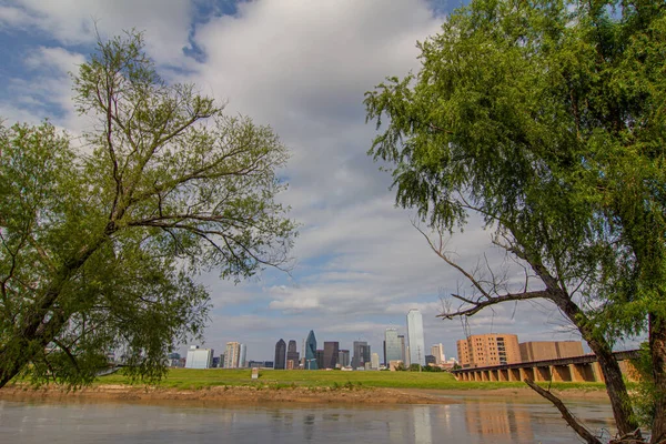 Zdjęcie Pokazuje Dallas Skyline Teksasie Usa — Zdjęcie stockowe