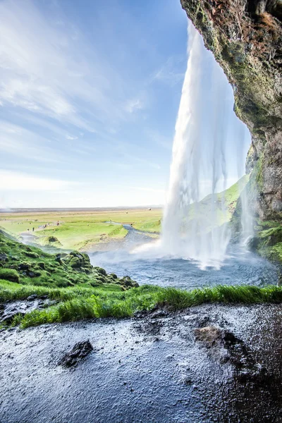 Wasserfall Seljalandsfoss in Island — Stockfoto