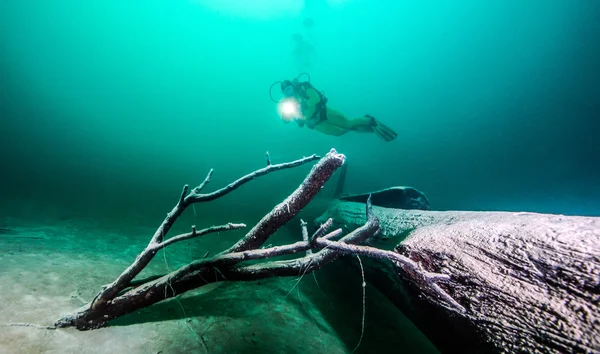 오스트리아에서 스쿠버 다이빙 — 스톡 사진
