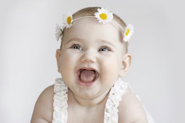 Cute  happy baby clipart