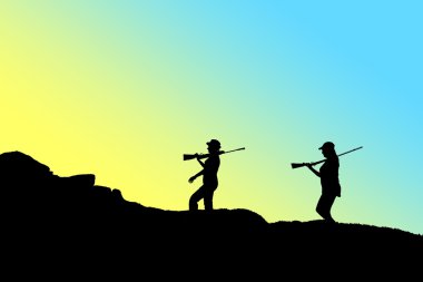 avcı siluet