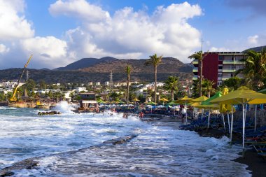 Fırtına, otel Beach, Hersonissos, Crete