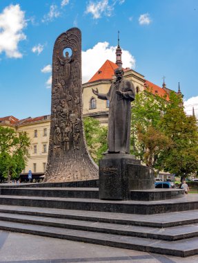 Taras Şevçenko anıt Lviv, Ukrayna