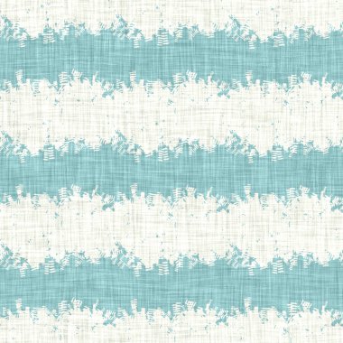 Ege 'nin deniz mavisi kırığı, rustik kumaş dokusu. Yaz mevsimi kıyı yaşam tarzı. Açık turkuaz mavi kumaş, tekstil dikişsiz desen oluşturur. Sahil evi kumaşlarını yıkadım.. 