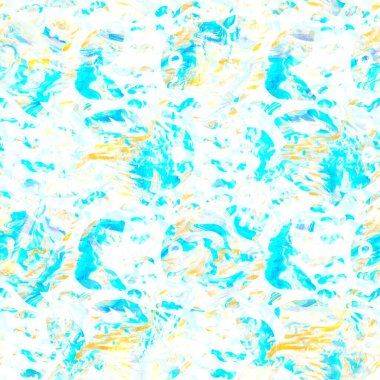 Batik balığı kravat boyası yıkama arka planı. Plaj mayosu için benekli su altı yüzme balıkları. Eğlenceli yaz modası plaj moda baskısı. Dijital sıvı suluboya etkisi. Yüksek çözünürlüklü kusursuz desen.