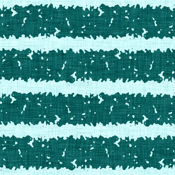 Egeo verde acqua rotto striscia rustico lino texture sfondo. Linea estiva stile di vita costiero. Tessuto turchese chiaro effetto tessuto blu modello senza cuciture. Lavato fuori spiaggia cottage tessuto materiale. — Foto Stock