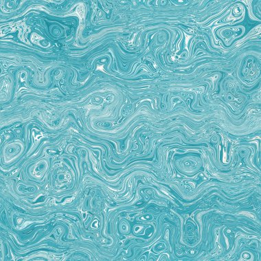 Ege mavisi benekli girdap mermer denizcilik dokusu arka planı. Yaz kıyı yaşam tarzı ev dekorasyonu. Sıvı mavi su akış efekti tekstil dikişsiz desen boyadı.