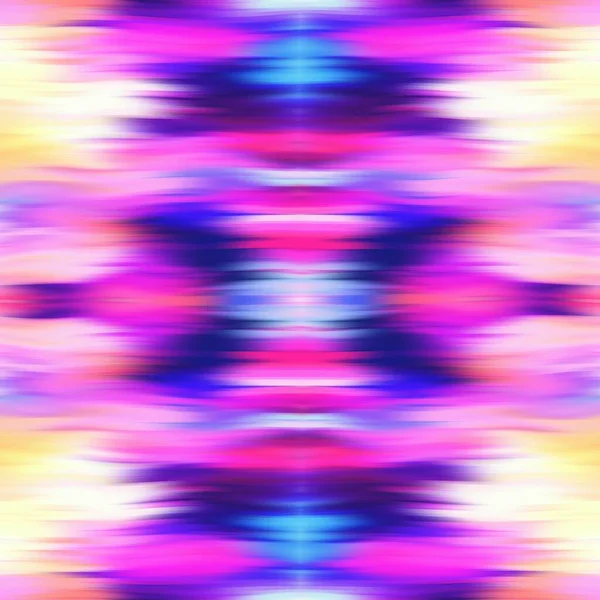 Optikai nyakkendő festék kaleidoszkóp elmosódott textúra háttér. Zökkenőmentes kimosott szimmetria ombre hatás. 80-as évekbeli retro geometriai tükör minta. Nagy felbontású funky beach wear divat textil — Stock Fotó