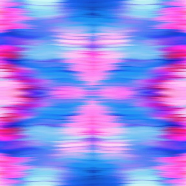 Optická kravata barvivo kaleidoskop rozmazání textury pozadí. Bezproblémový ombre efekt ombre. Osmdesátá léta styl retro geometrické zrcadlo vzor. Funky Beach oblečení módní textil s vysokým rozlišením — Stock fotografie