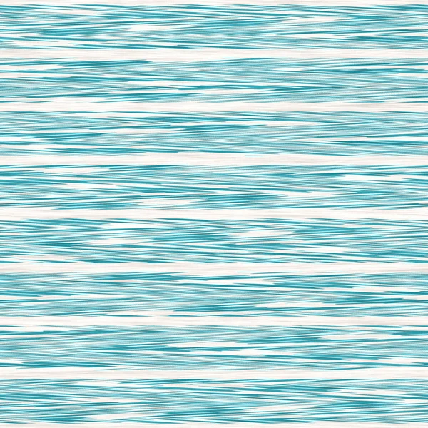 Space dyed coastal marl stripe texture background. Seamless jersey fabric effect repeatable swatch. Coastal marine summer style. — Stock Photo, Image