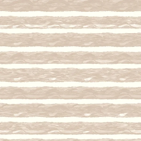 Minimal ecru jute plain horizontal stripe texture pattern. Two tone washed out beach decor background. Modern rustic brown sand color design. Seamless striped distress shabby chic pattern. — Stock Photo, Image