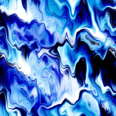 Dalgalı yaz boyası arka planı. Plaj mayosu için nemli ombre renk karışımı, modaya uygun moda baskısı. Damlayan dijital sıvı suluboya girdap etkisi. Yüksek çözünürlüklü dikişsiz kalıp materyal.