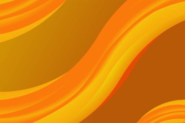 Parlak turuncu arka plan ve tamamlayıcı için sarı eğim. Modern tasarım. Duvar kağıtları. 3B illüstrasyon