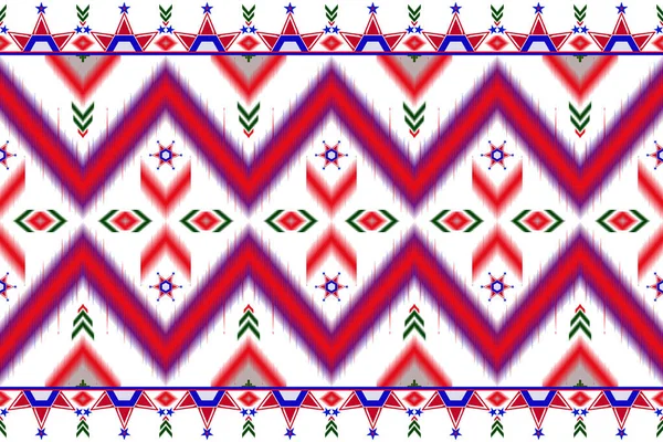 Seamless Background Geometric Patterns Ikat Patterns Suitable Destroying Fabrics Weaving — Stock Photo, Image