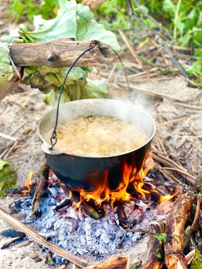 Yangında turist kazanı