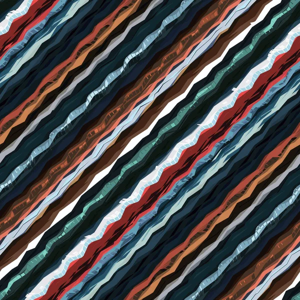 Bunte Komposition Aus Diagonal Gezackten Streifen Rot Grün Und Weißtönen — Stockfoto