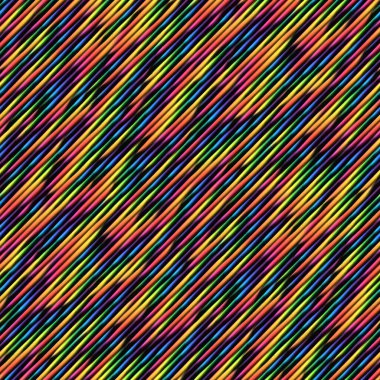 Gökkuşağı renk paletinde ve siyah renkte çok renkli çizgiler kusursuz tekrarlayan desen. Her türlü dekoratif proje için mükemmel..
