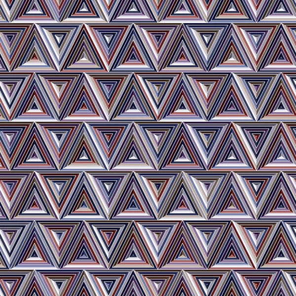 Geometric composition of concentric purple, blue, and red triangles. Modern style. Seamless repeating pattern. Perfect for textile, wrapping, print, web, and all kinds of decorative projects.