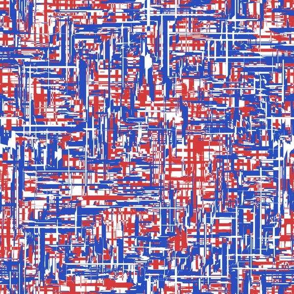 Abstract Geometric Seamless Repeating Pattern White Blue Red Irregular Jagged — Stock Photo, Image