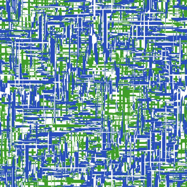 Abstract Geometrisch Naadloos Herhalend Patroon Met Witte Groene Blauwe Onregelmatige — Stockfoto