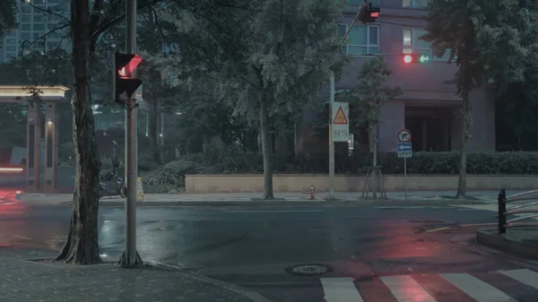 Walking Seoul Rainy Streets Evening — Stock Photo, Image