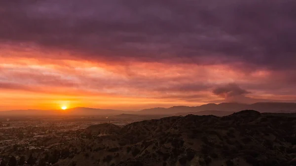 Sunset Mountains Los Angeles — Stock Photo, Image