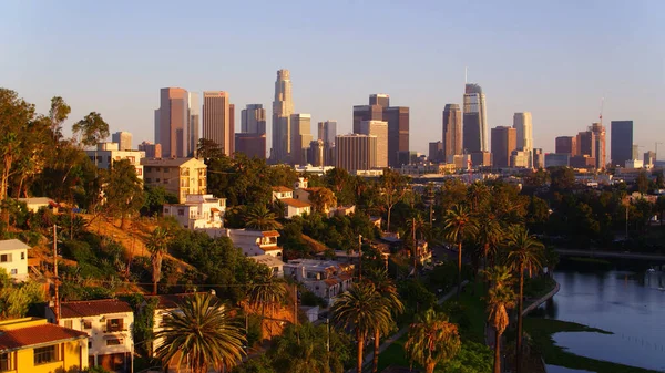 Skyline Los Ángeles Skyline Ciudad — Foto de Stock