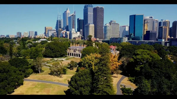 Sydney Belvárosában Nagyvárosi Felhőkarcolók Ausztrália — Stock Fotó