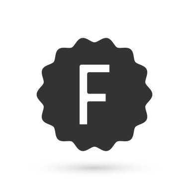 Yanlış cevapları içeren Gri Sınav kağıdı beyaz arkaplanda izole edilmiş anket simgesi. Test sonuçlarının kötü notu. Vektör