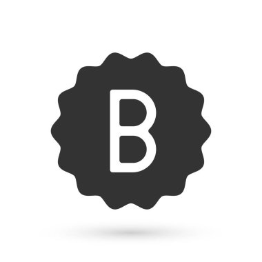 Yanlış cevapları içeren Gri Sınav kağıdı beyaz arkaplanda izole edilmiş anket simgesi. Test sonuçlarının kötü notu. Vektör