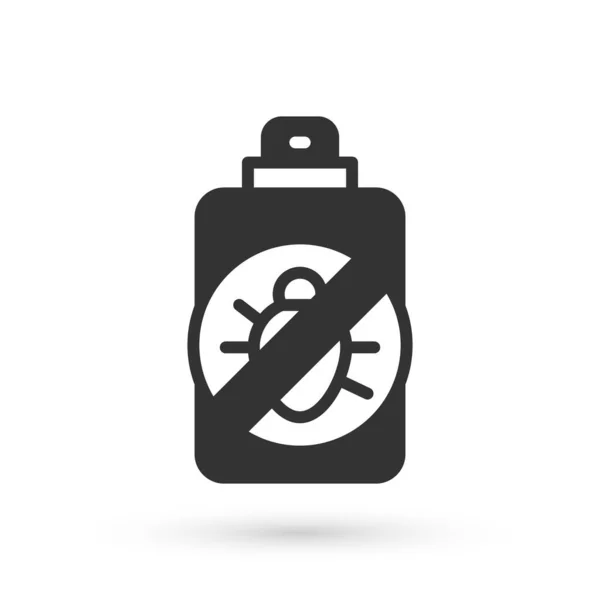 Grey Spray against insects icon isolated on white background. Vector — Stock Vector