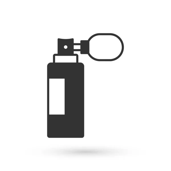 Ікона сірого парфуму ізольована на білому тлі. Вектор — стоковий вектор