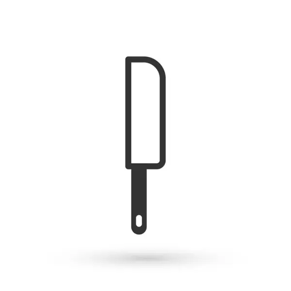 Icono del cuchillo gris aislado sobre fondo blanco. Símbolo de cubertería. Vector — Archivo Imágenes Vectoriales