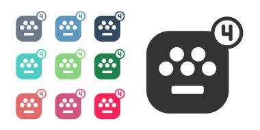 Siyah Taksi mobil uygulama simgesi beyaz arkaplanda izole edildi. Mobil uygulama taksisi. Simgeleri renklendirin. Vektör