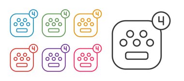 Beyaz arkaplanda izole edilmiş Taksi mobil uygulama simgesi ayarla. Mobil uygulama taksisi. Simgeleri renklendirin. Vektör