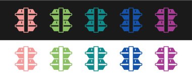 Beslenme kutusu simgesini siyah ve beyaz arkaplanda izole et. Vektör