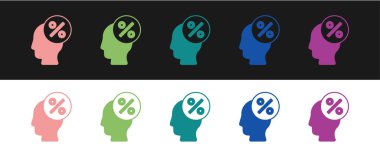 İndirim etiketi simgesini siyah ve beyaz arkaplanda izole et. Etiket alışverişi. Özel teklif işareti. İndirim kuponları sembolü. Vektör