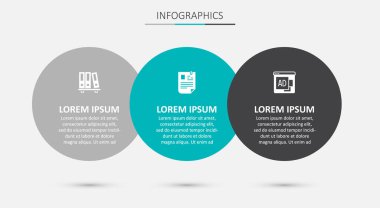 Özgeçmişi, Ofis dosyalarını ve Reklamcılığı Ayarla. Ticari bilgi şablonu. Vektör
