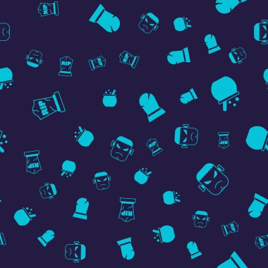 Tombstone 'u RIP yazılı olarak ayarla, cadılar bayramı cadı kazanı, ve Frankenstein' ın yüzü kusursuz desenli. Vektör