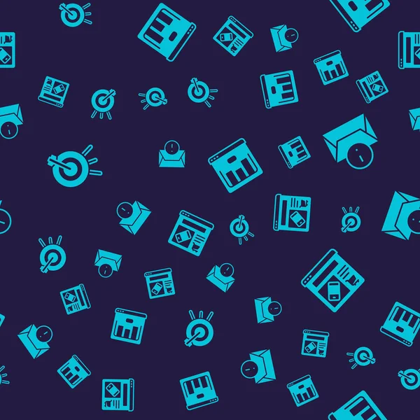 Hedef finansal hedef, Envelope, borsada Browser ve çevrimiçi alışverişi ekranda sorunsuz bir şekilde yapın. Vektör