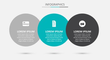 Finans çekini, kredi kartını ve Hand 'i ayarlayın. Ticari bilgi şablonu. Vektör